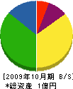 小磯組 貸借対照表 2009年10月期