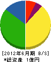 平成電気 貸借対照表 2012年6月期