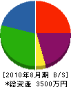 藤山組 貸借対照表 2010年8月期