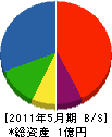前澤工業 貸借対照表 2011年5月期