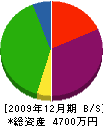 松崎工業 貸借対照表 2009年12月期