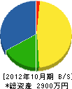 鈴木製畳 貸借対照表 2012年10月期