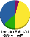 埼玉装飾 貸借対照表 2013年1月期