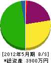 松野興産 貸借対照表 2012年5月期