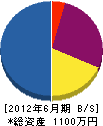 倉橋建設 貸借対照表 2012年6月期
