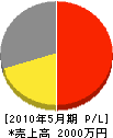 井上組 損益計算書 2010年5月期