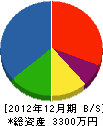 佐藤重機土木 貸借対照表 2012年12月期