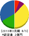松浦衛生事業（同） 貸借対照表 2013年3月期