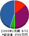 竹内塗装 貸借対照表 2009年2月期