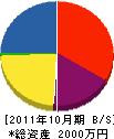小泉建築 貸借対照表 2011年10月期