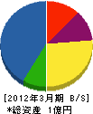 日栄工業 貸借対照表 2012年3月期