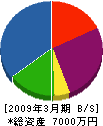 池田土木 貸借対照表 2009年3月期