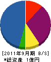 藤本電気工業 貸借対照表 2011年9月期