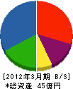 岡住工業 貸借対照表 2012年3月期