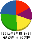 松坂建設 貸借対照表 2012年3月期