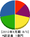 鐵興 貸借対照表 2012年8月期
