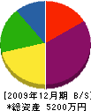長谷田塗装 貸借対照表 2009年12月期