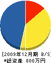 ふじ美装 貸借対照表 2009年12月期