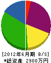 川村造園 貸借対照表 2012年6月期