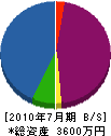 東総緑地 貸借対照表 2010年7月期