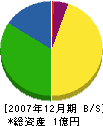 橘建築 貸借対照表 2007年12月期