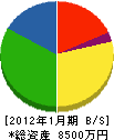 髙榮住建 貸借対照表 2012年1月期