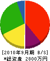 戸塚興業 貸借対照表 2010年9月期