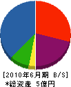 関西電機工業 貸借対照表 2010年6月期