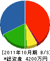 上杉商店 貸借対照表 2011年10月期