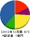 中江組 貸借対照表 2012年12月期