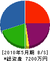 成ヶ澤 貸借対照表 2010年5月期