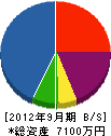 飯盛グリーン開発 貸借対照表 2012年9月期