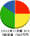 渡邊工務店 貸借対照表 2012年11月期