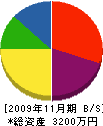 秋桜 貸借対照表 2009年11月期