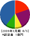 森崎組 貸借対照表 2009年3月期