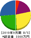 廣瀬住建 貸借対照表 2010年9月期