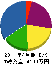長谷川材木店 貸借対照表 2011年4月期