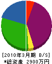 篠塚工務店 貸借対照表 2010年3月期