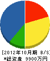 松本建工 貸借対照表 2012年10月期
