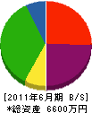 山本工務店 貸借対照表 2011年6月期