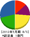 キミヅカ 貸借対照表 2012年5月期