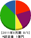 野田サクセン 貸借対照表 2011年8月期