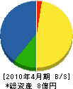 小坂建設 貸借対照表 2010年4月期
