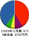 藤原建築 貸借対照表 2009年12月期