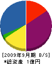 東栄工業 貸借対照表 2009年9月期