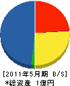 日本電設 貸借対照表 2011年5月期