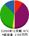 源田建設 貸借対照表 2008年12月期