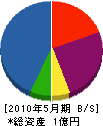 徳田建設 貸借対照表 2010年5月期