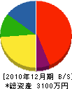 池田組 貸借対照表 2010年12月期
