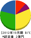 松島電気工事 貸借対照表 2012年10月期